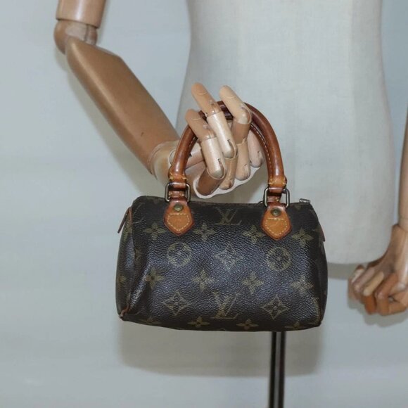 LOUIS VUITTON Monogram Mini Speedy Hand Bag M41534 LV Auth 137066 - Picture 3 of 16
